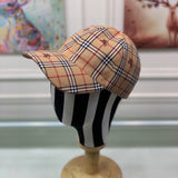 Side view of Burberry unisex cap