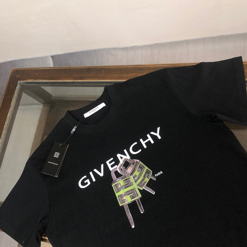 Close-up detail shot of Givenchy luxury clothing with relaxed-fit cut