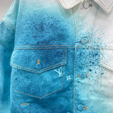 Flat lay presentation of Louis Vuitton luxury clothing with everyday silhouette