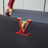  crossbody bag close-up of hardware and finish