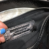 Chic Vegan Leather Handbag - Everyday Elegance | Women's Statement Accessory #182 - texture close-up (image 9) of designer-inspired handbag