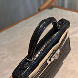 Close-up detail of timeless bag design