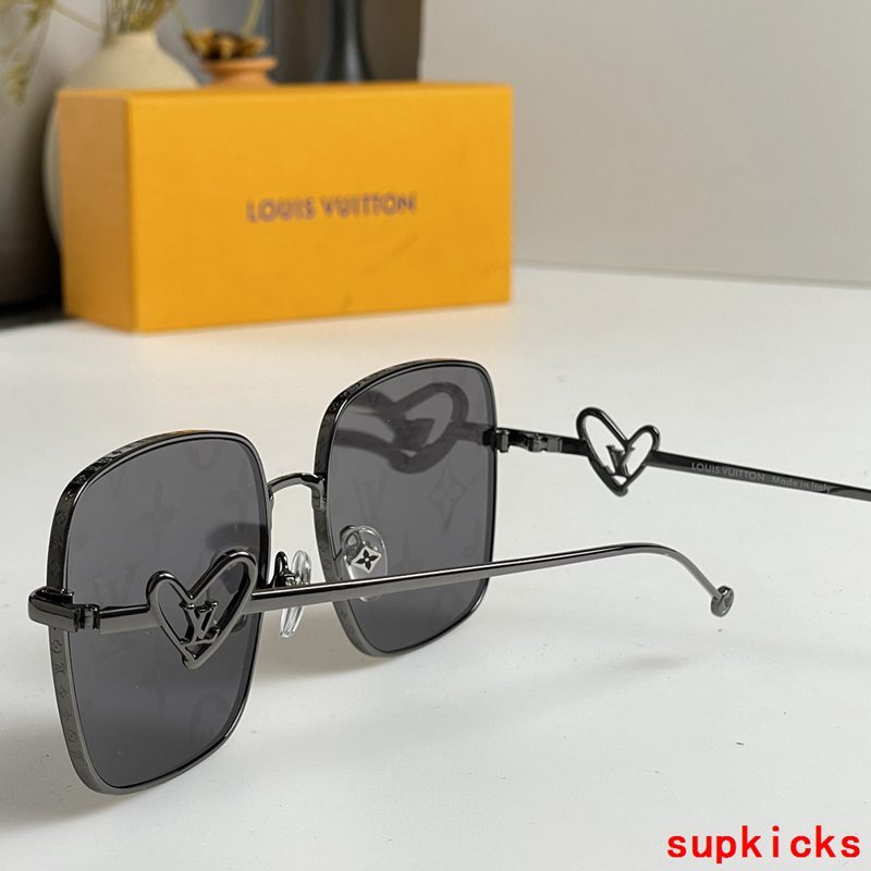 Side view of Louis Vuitton unisex sunglasses