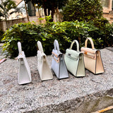 Close-up detail of sophisticated bag design