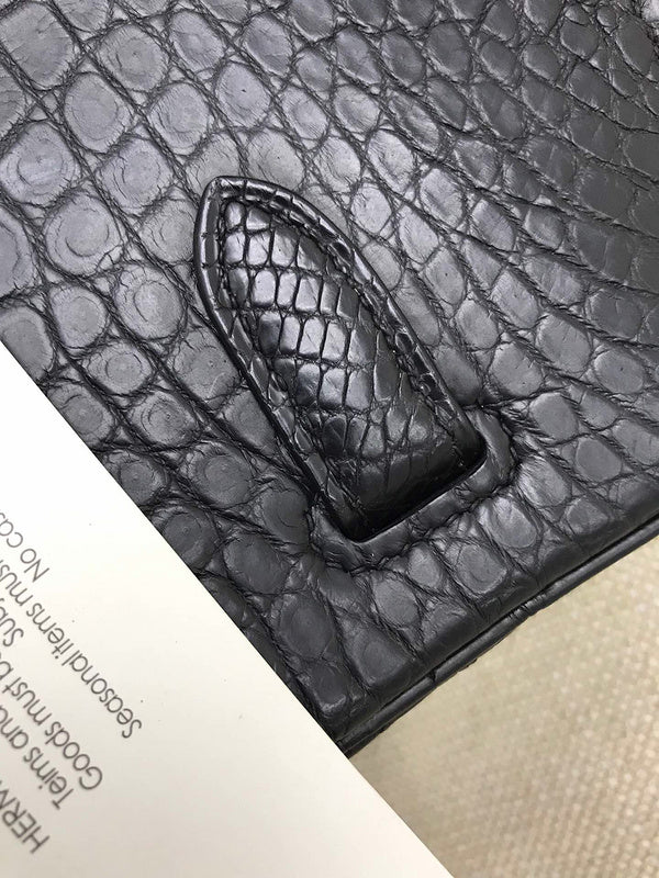 Side view of poised structured handbag