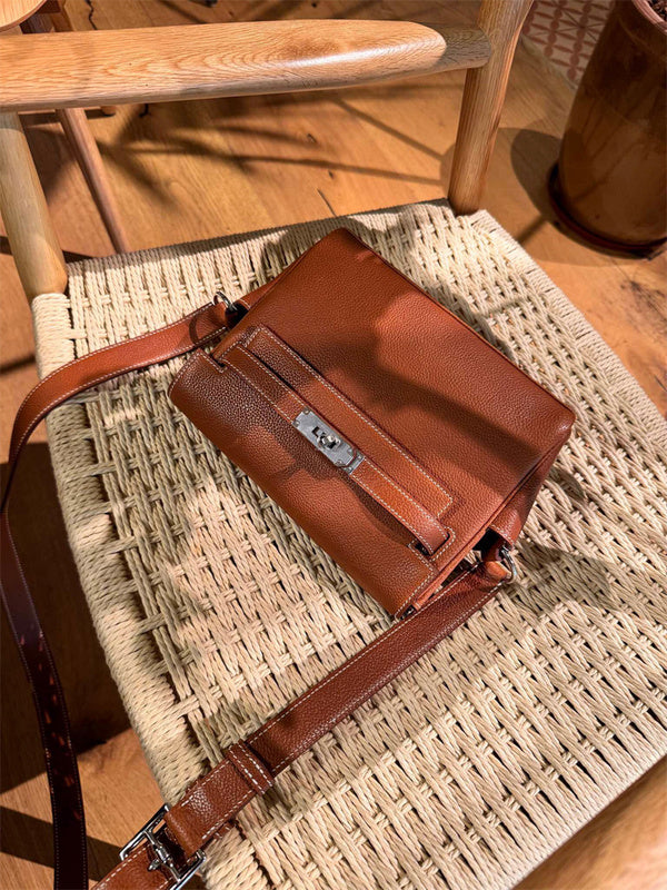 Close-up detail of considered bag design