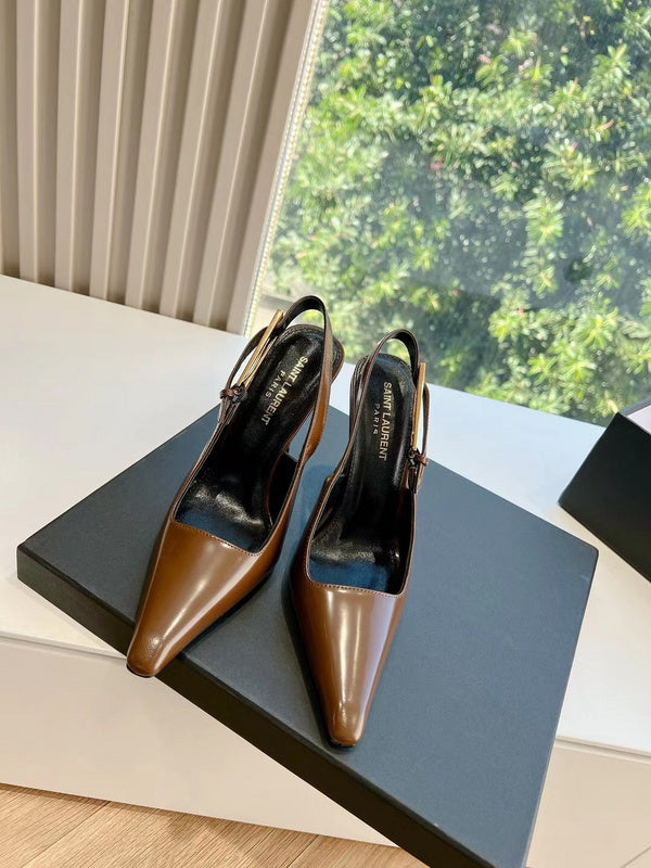 Saint Laurent luxury shoes close-up — premium authentic designer style
