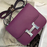 Side view of fluid structured handbag