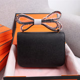 Close-up detail of polished bag design