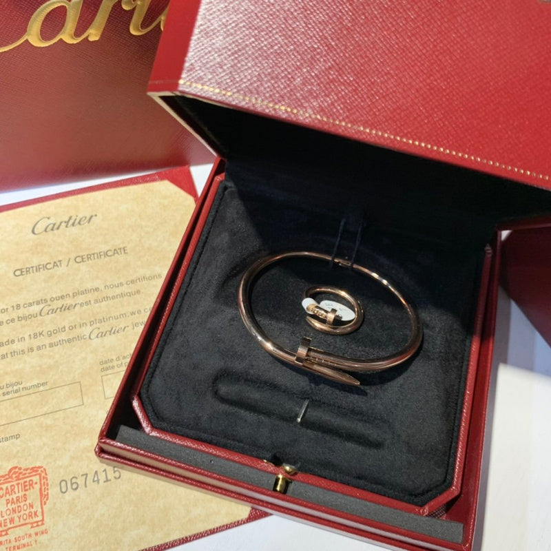 Close-up detail view of Cartier unisex jewelry piece