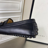 Gucci two-tone luxury sneakers view 5 breathable knit upper