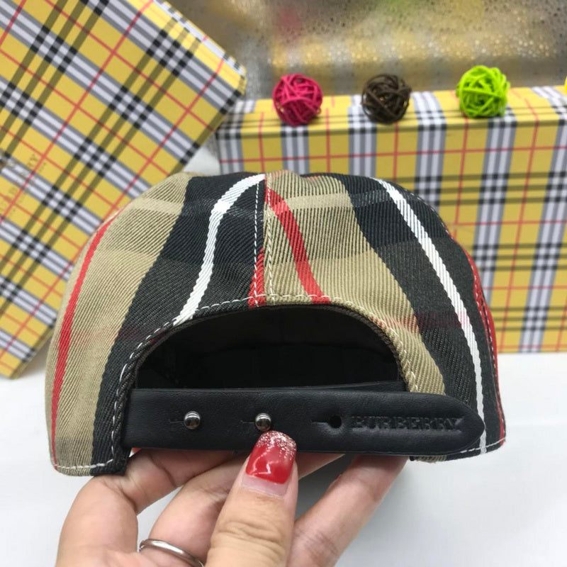 Front view of Burberry unisex cap