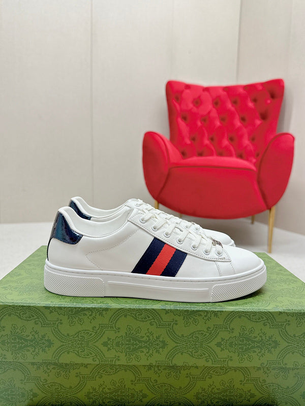 Gucci clean off-white luxury sneakers view 4 premium leather build