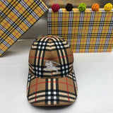 Angled view of Burberry unisex cap