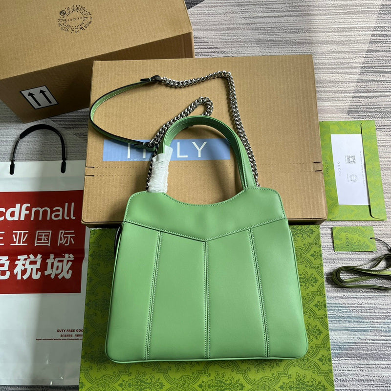 Front view of refined classic women's handbag – women's everyday handbag