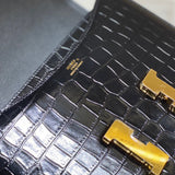 Close-up detail of polished bag design