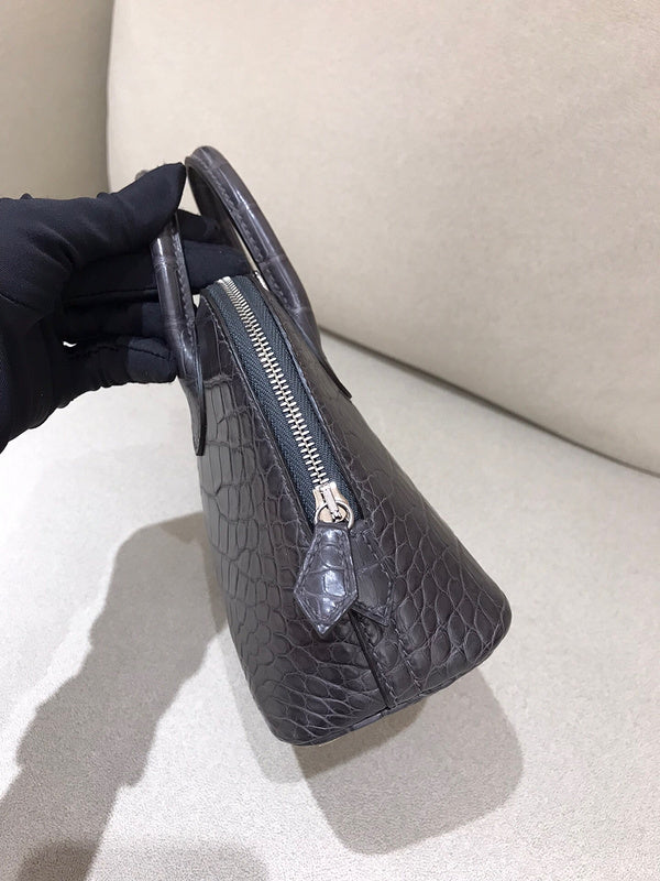 Close-up detail of sleek bag design