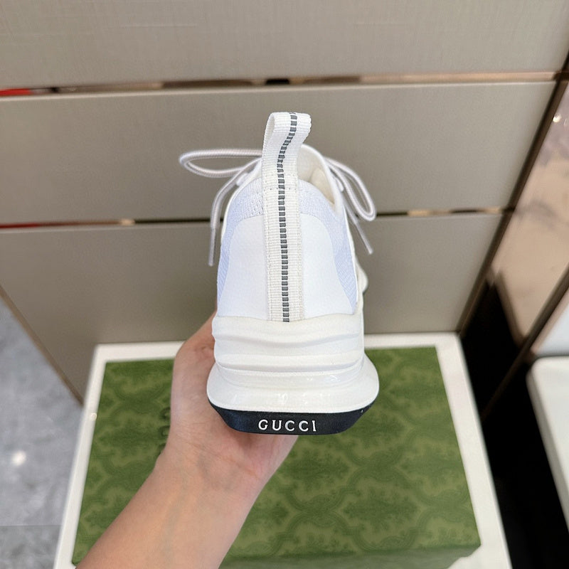 Gucci muted earth tones luxury sneakers view 5 cushioned comfort fit
