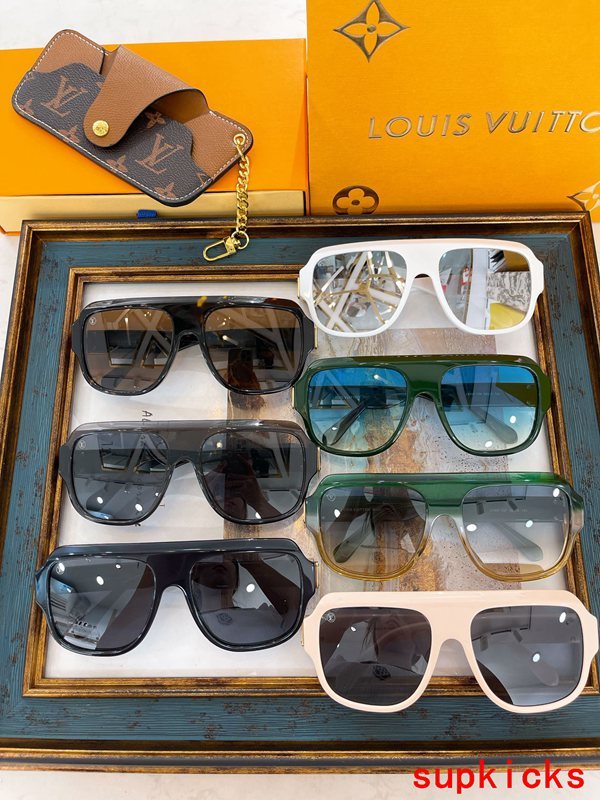 Lifestyle view of Louis Vuitton unisex sunglasses