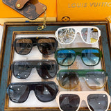 Lifestyle view of Louis Vuitton unisex sunglasses