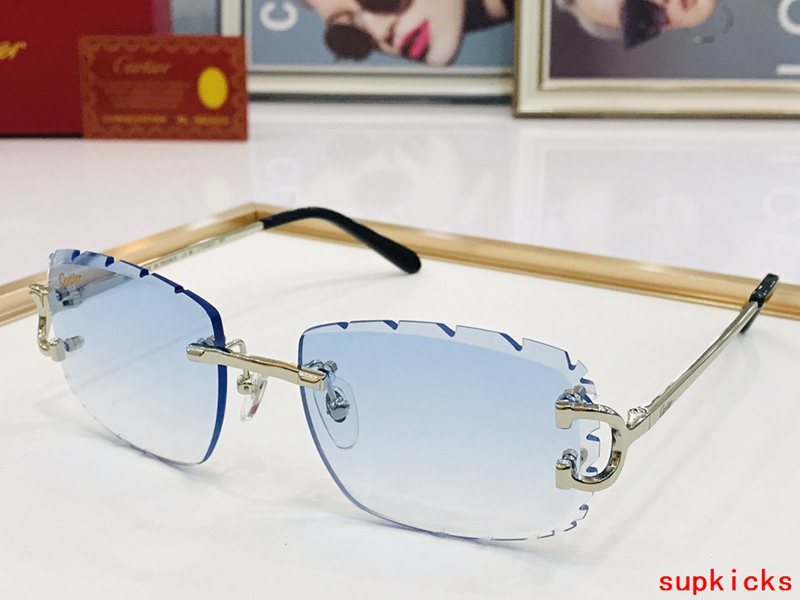 Angled view of Cartier unisex sunglasses