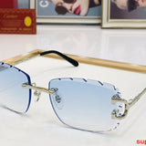 Angled view of Cartier unisex sunglasses