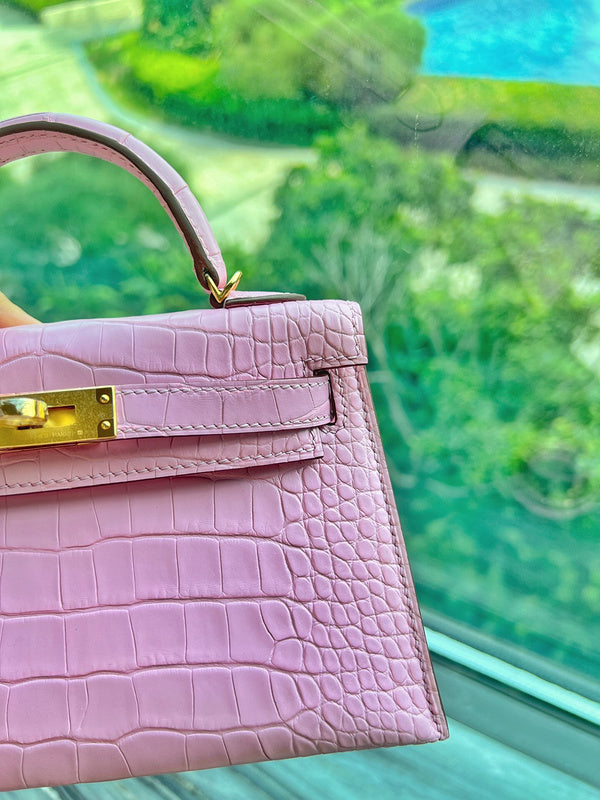 Close-up detail of refined bag design