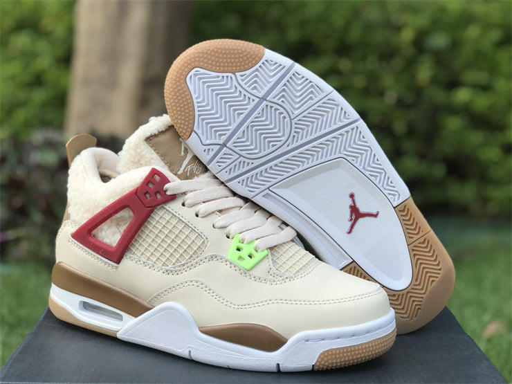Nike stone beige luxury sneakers view 5 chunky sole construction