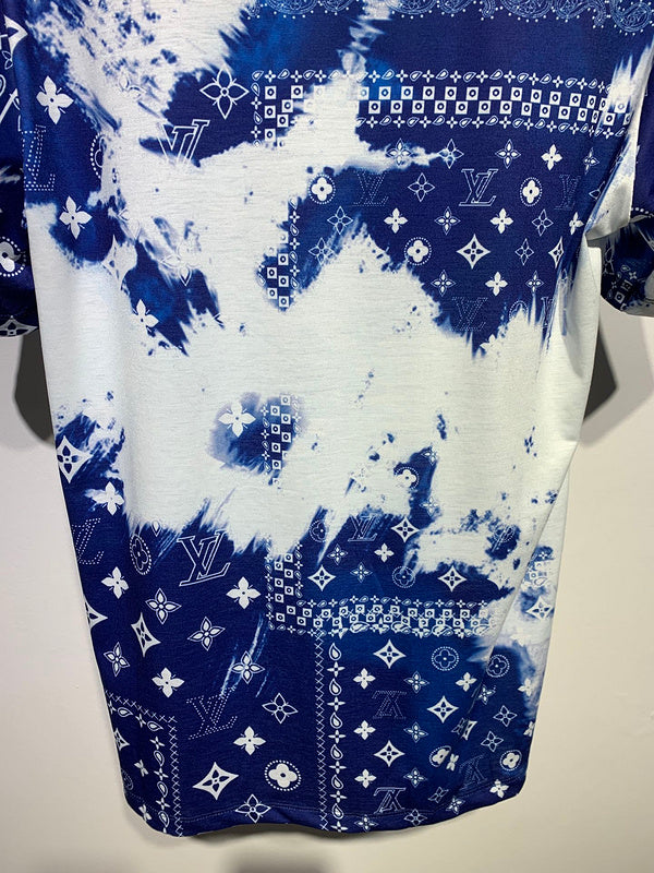 Back view of Louis Vuitton cotton t-shirt with signature branding