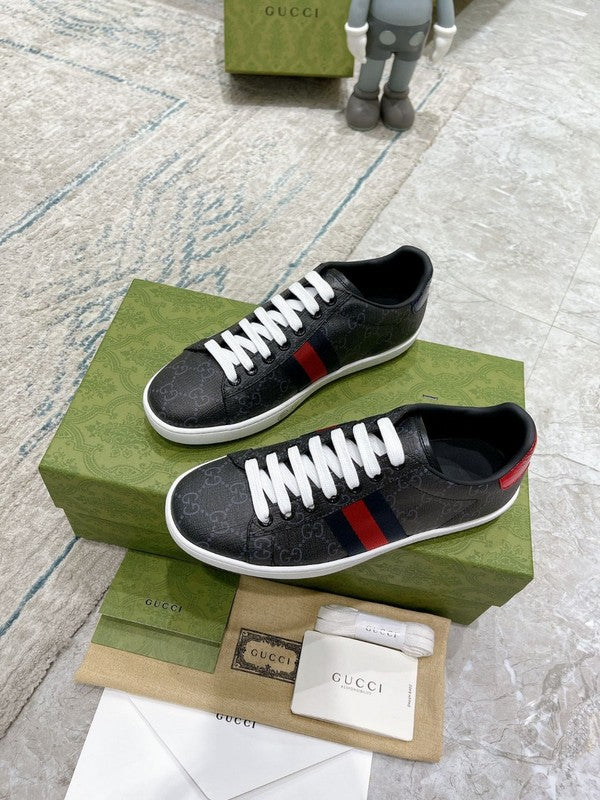 Gucci clean off-white luxury sneakers view 5 premium leather build