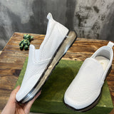 Gucci classic monochrome luxury sneakers view 6 heritage-inspired look