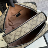 Interior view of structured polished women's handbag – women's statement bag
