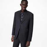 Side profile of Louis Vuitton luxury clothing with contemporary cut