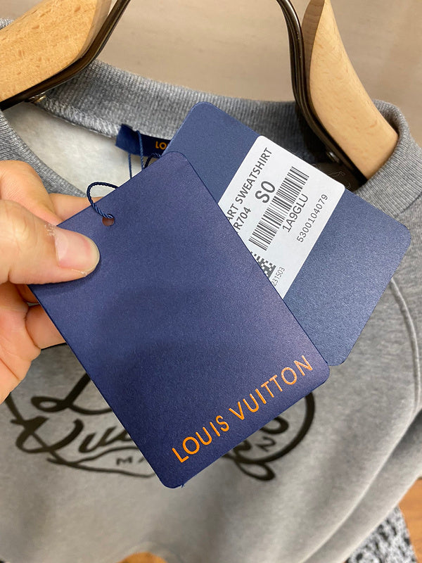 Side profile of Louis Vuitton cotton t-shirt with signature branding