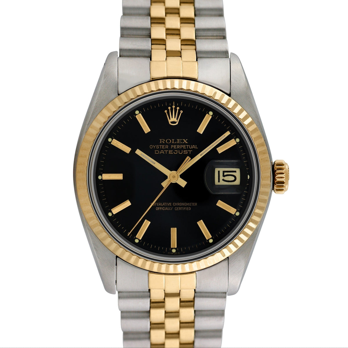 Side view of Rolex men's watch