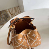 Back view of structured polished women's handbag – women's everyday handbag