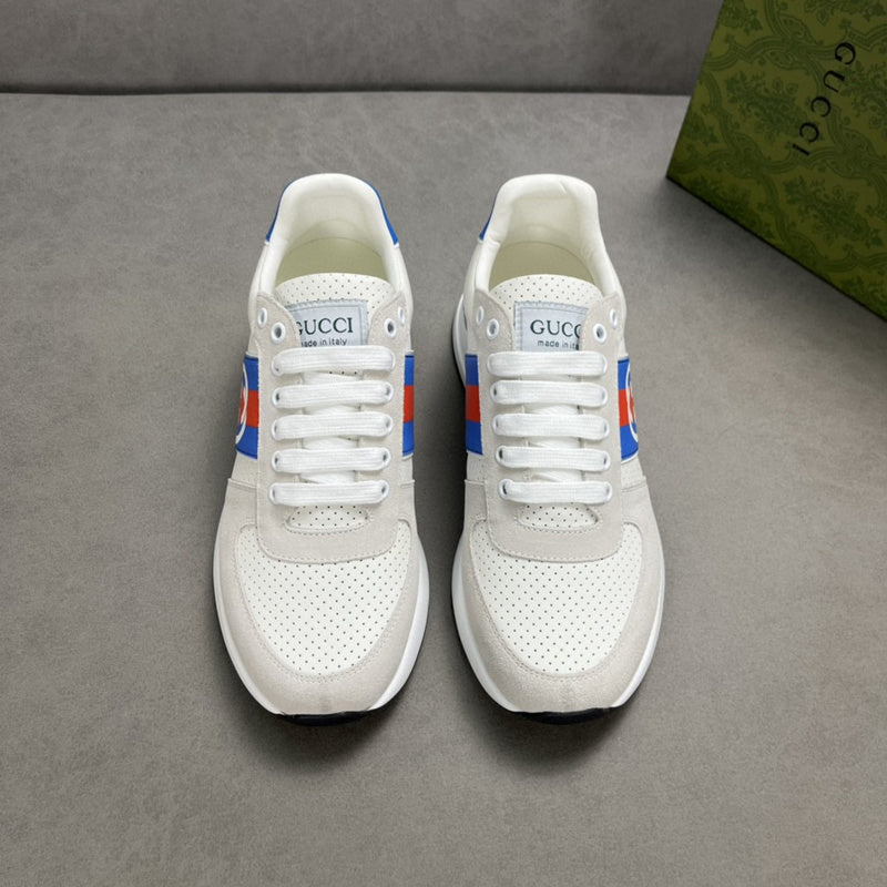 Gucci bold contrast luxury sneakers view 10 sleek tonal finish