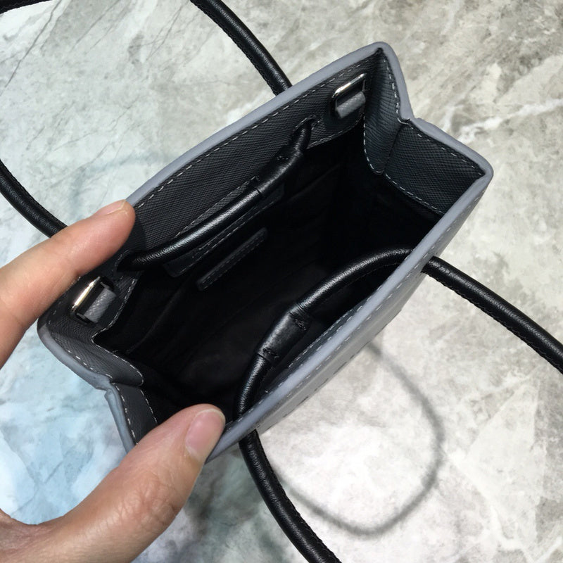 Modern Premium PU Leather Handbag - Polished Finish | Women's Premium Handbag #1070 - alternate angle view (image 8) of designer-inspired handbag