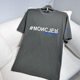 Back view of Moncler luxury clothing with signature branding