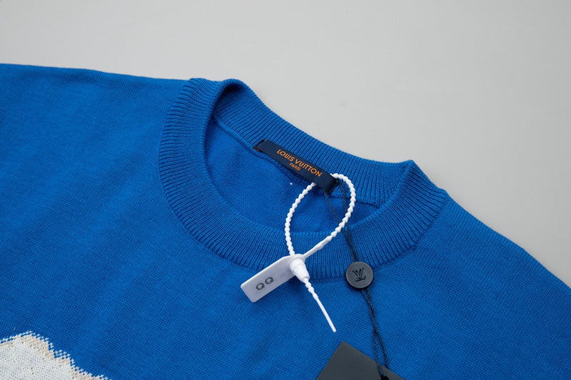 Flat lay presentation of Louis Vuitton cotton t-shirt with relaxed-fit cut