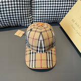 Close-up detail view of Burberry unisex cap