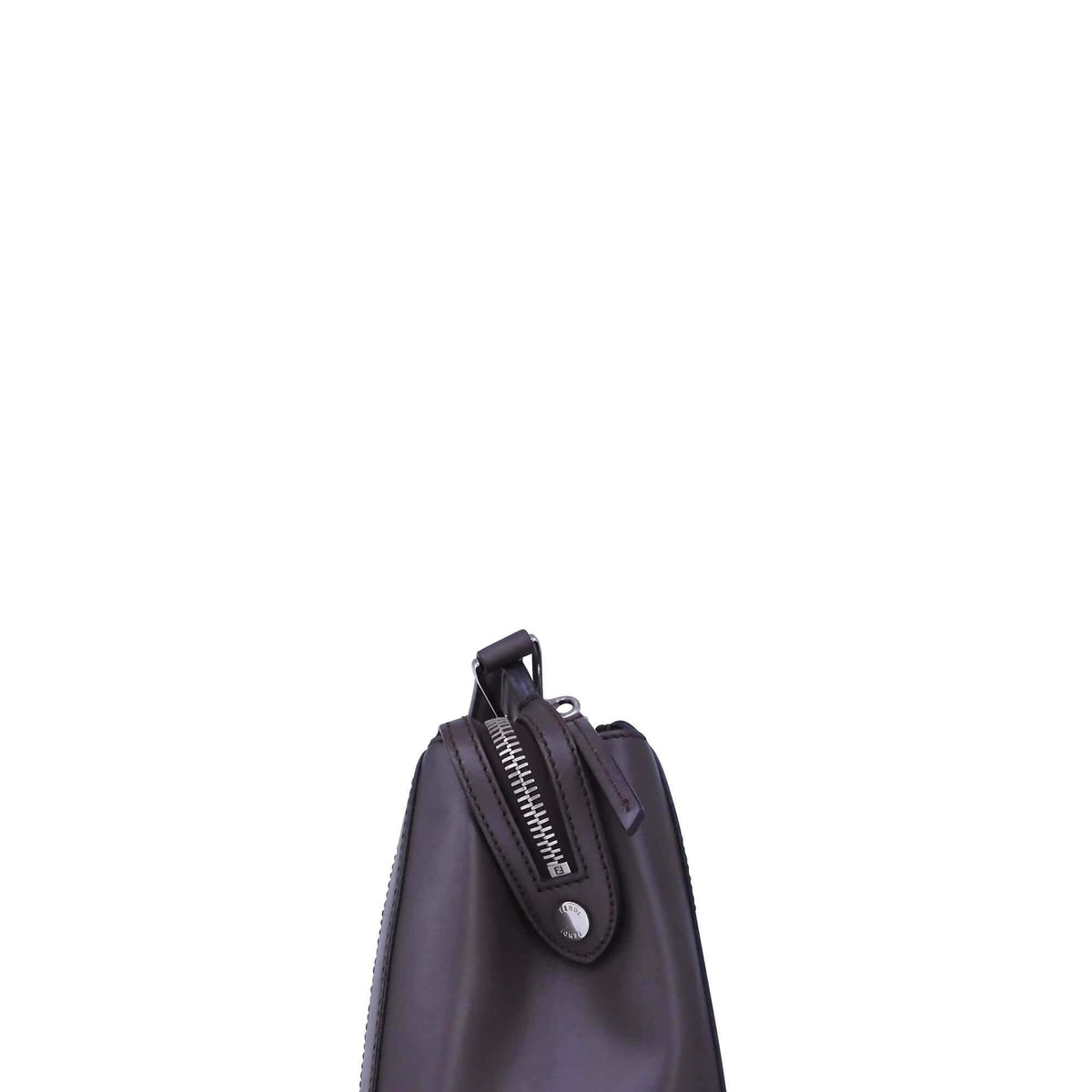 Close-up of DotCom bags hardware and fine stitching