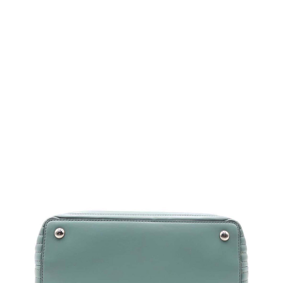 Close-up of DotCom bags hardware and fine stitching