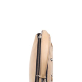 Close-up of Dotcom bags hardware and fine stitching