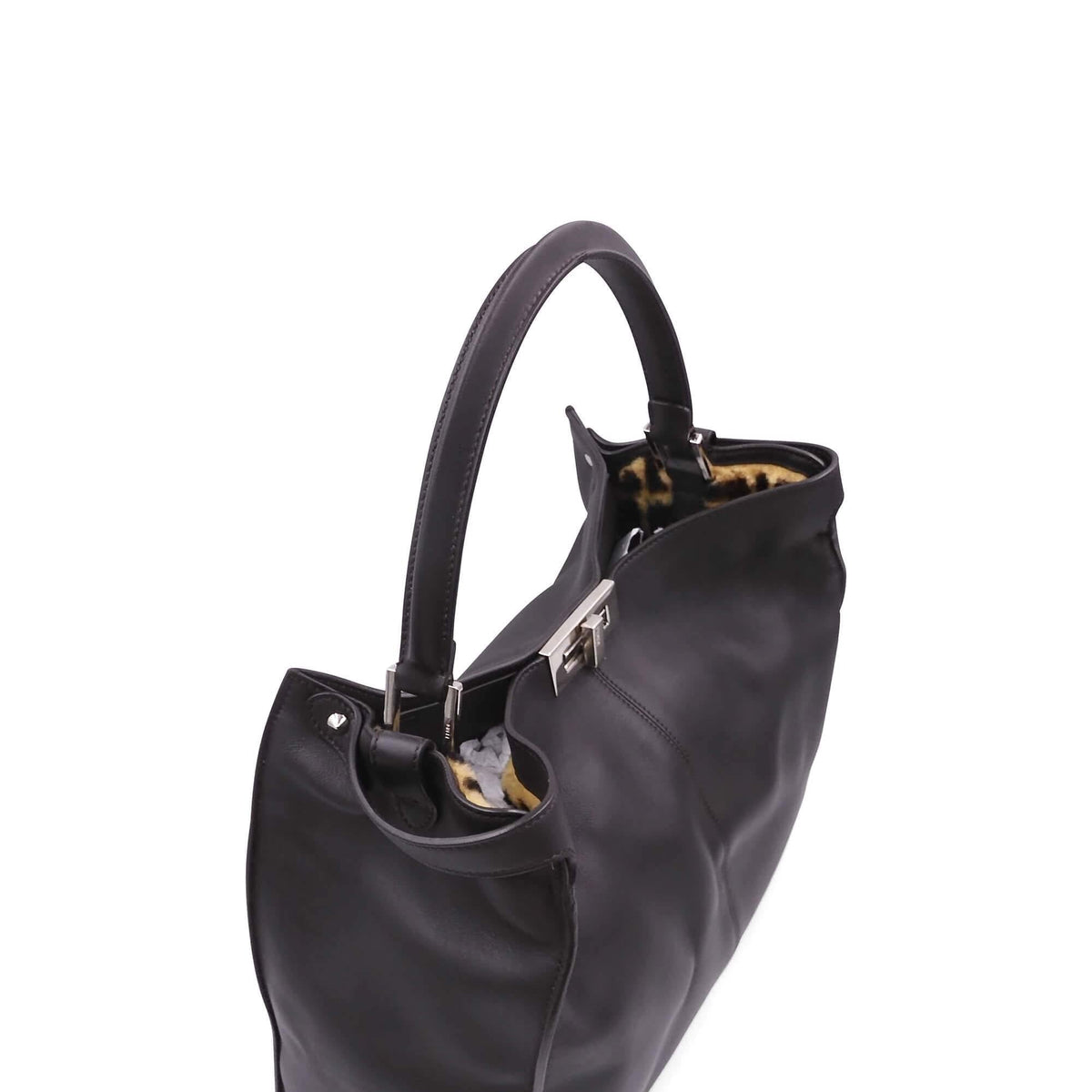 Close-up of Large bags hardware and fine stitching
