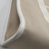 Close-up of Monogram bags hardware and fine stitching