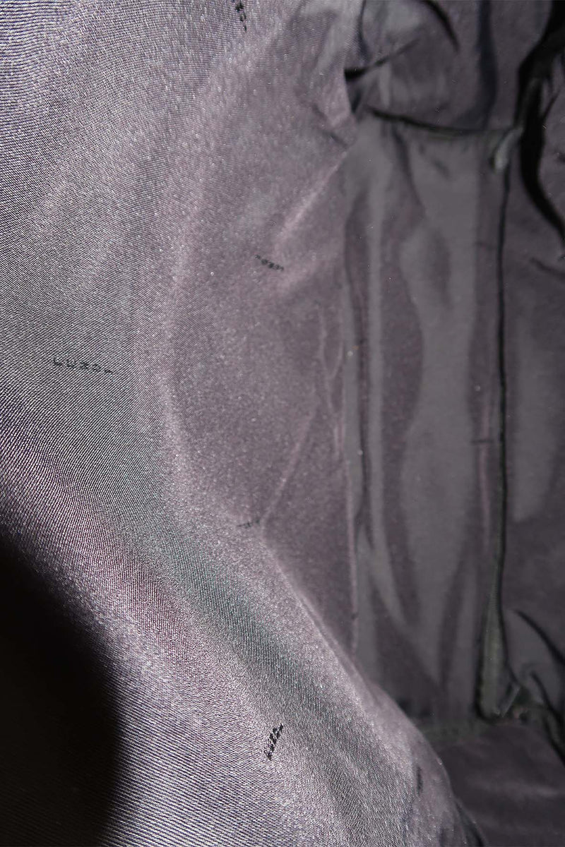 Nylon premium bags detail and craftsmanship close-up