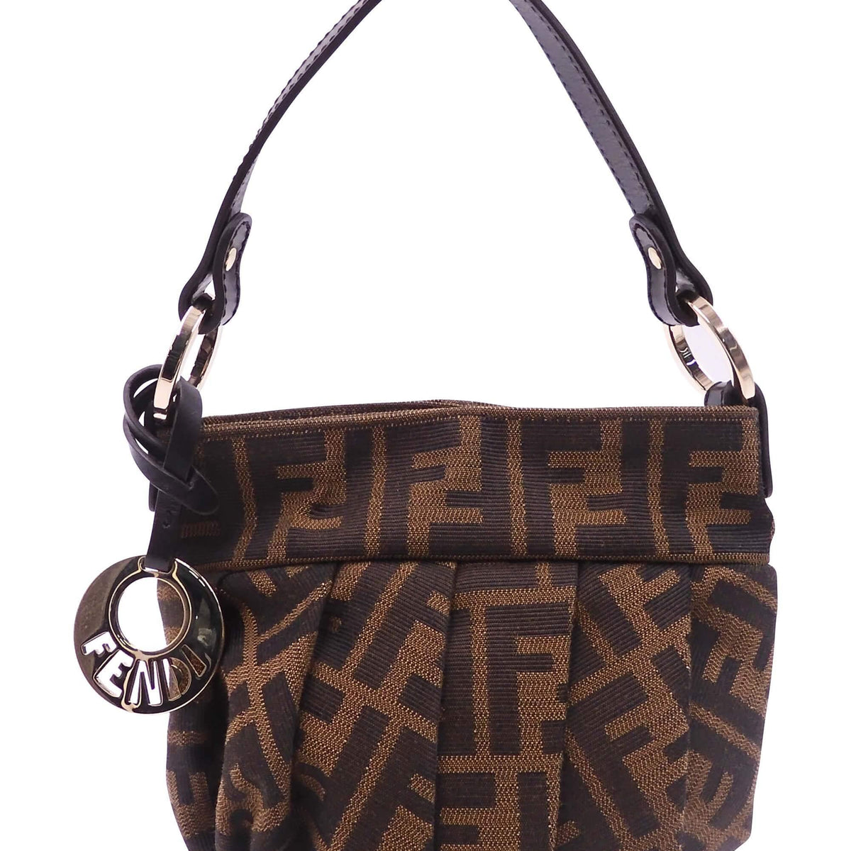 Fendi Bags? Fendi Zucca Canvas Mini Bucket Brown Premium Designer Shoulder Bag