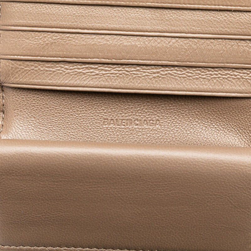 Balenciaga women's wallet Brown luxury designer leather