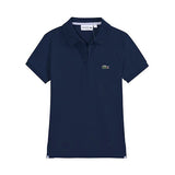 Close-up detail shot of Lacoste luxury clothing with tailored silhouette